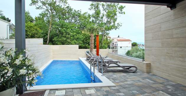 Appartamento Fran 5 con piscina privata - Crikvenica