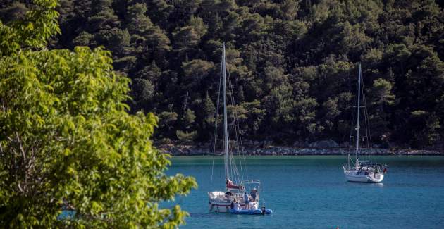 Appartamenti Korina / Appartamento A2 con balcone, a 100 metri dalla spiaggia - Isola di Rab