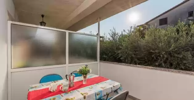 Two-Bedroom Apartment Emili A4 with Balcony and Garden view