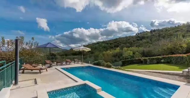 Villa Ana in Spinovci, pogled na Motovun