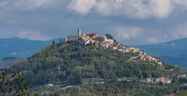 Villa Ana in Spinovci, view of Motovun