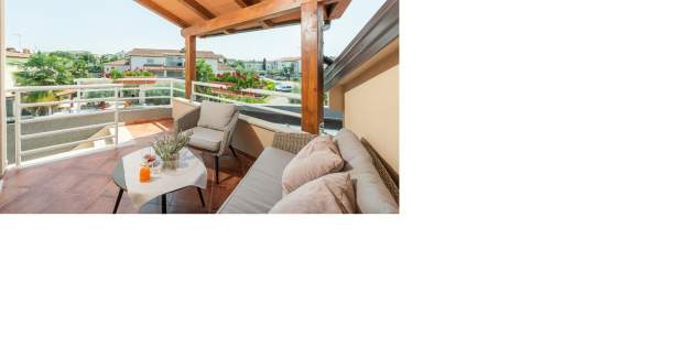 Ferienwohnung Irena V mit Poolblick