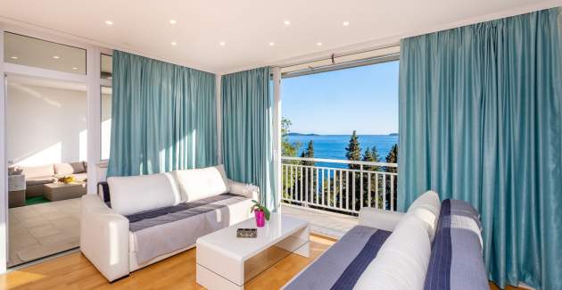 Luksuzni apartman Dote s pogledom na more u blizini Dubrovnika