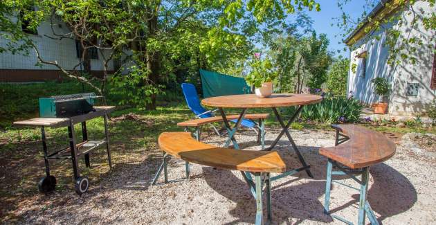 Ferienhaus Heidi mit eingezäunten Garten