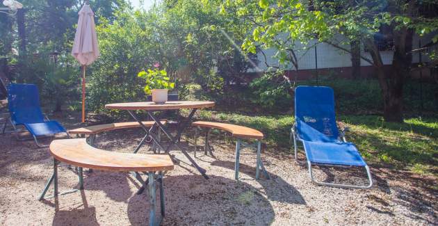 Ferienhaus Heidi mit eingezäunten Garten