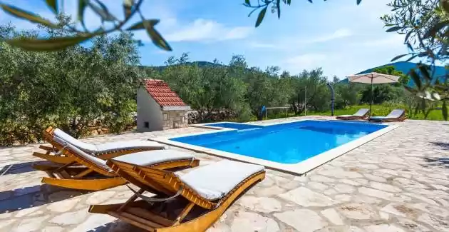 Villa Mariela with heated pool, Korčula island