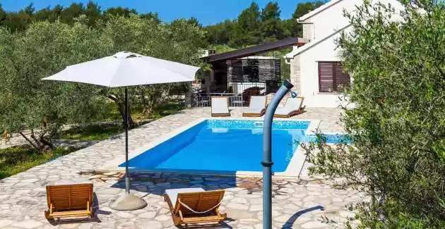 Villa Mariela with heated pool, Korčula island