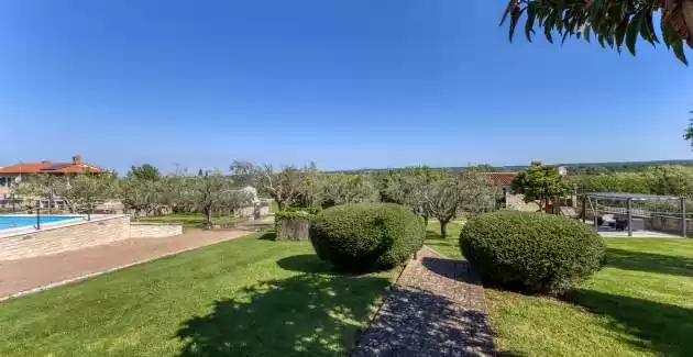 Unique Stone Villa Luna with Private Pool, Whirlpool and Fenced Garden