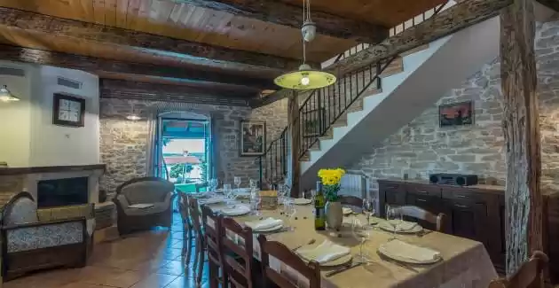 Unique Stone Villa Luna with Private Pool, Whirlpool and Fenced Garden