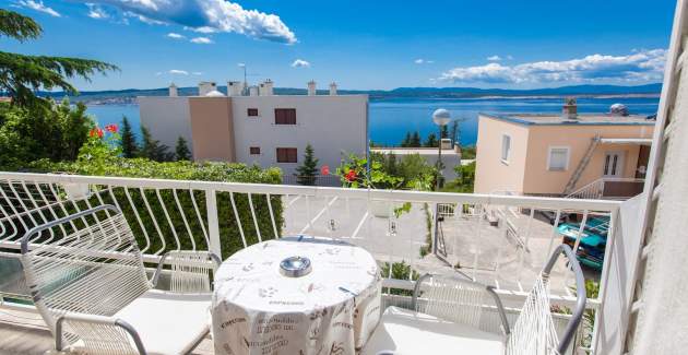 Apartment Bujan A1 mit Meerblick in Crikvenica