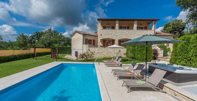 Villa Vernier con piscina privata e vasca idromassaggio