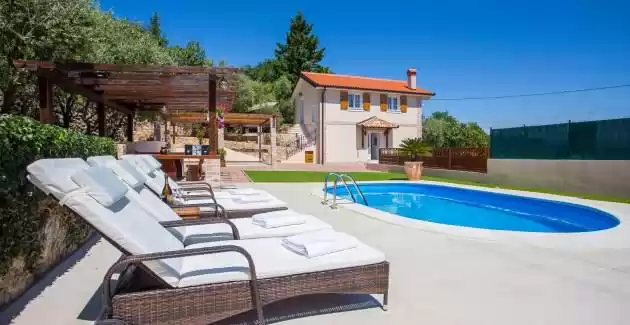 Villa Oliva con Piscina e Vista Mare