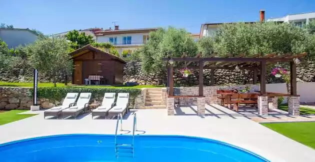 Villa Oliva con Piscina e Vista Mare
