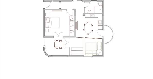 Appartamento Burle con balcone
