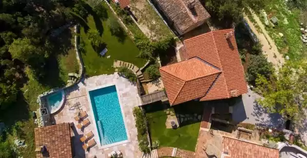 Villa Malini with Pool, Sauna and Fenced Garden