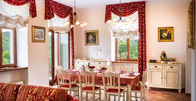 Palazzo Angelica Doppelzimmer S1 mit Poolblick