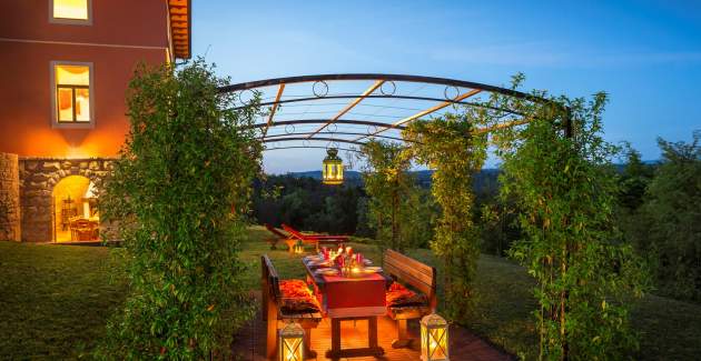 Palazzo Angelica Doppelzimmer S1 mit Poolblick
