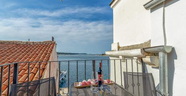 Ferienwohnung Nikola mit Meerblick auf der Porec Promenade