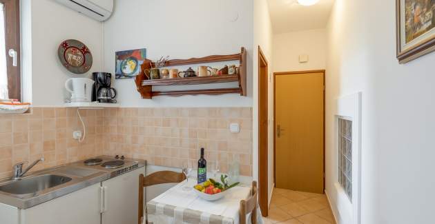 Apartman s 1 spavaćom sobom Ružica IV A2 s balkonom