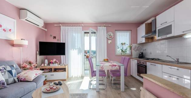 Ferienwohnung Noemi mit 1 Schlafzimmer, Balkon und Meerblick