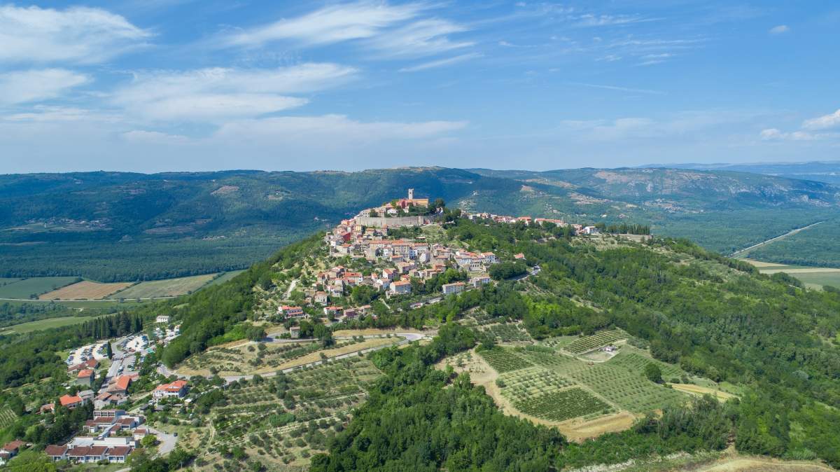 Motovun citiy view