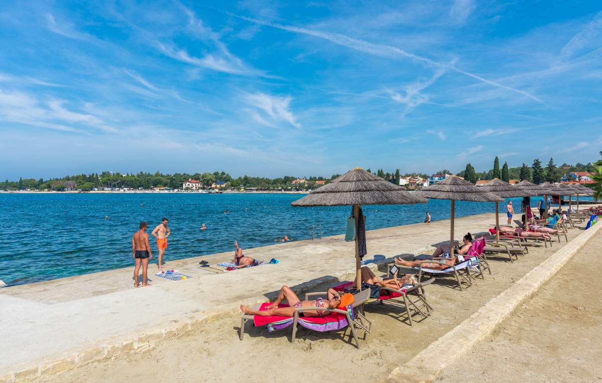 der Strand in Porec