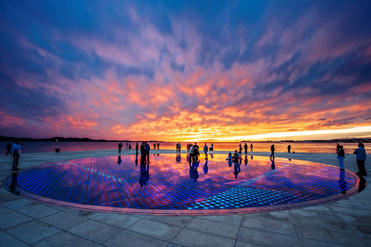 sea organ and greeting to the sun in zadar modern attraction