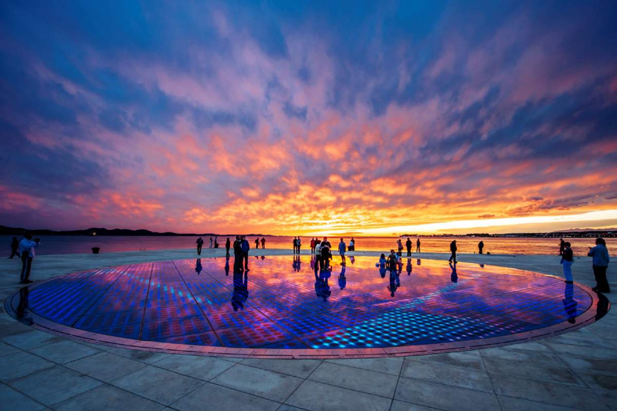 Gruß an die Sonne und Meeresorgel Zadar